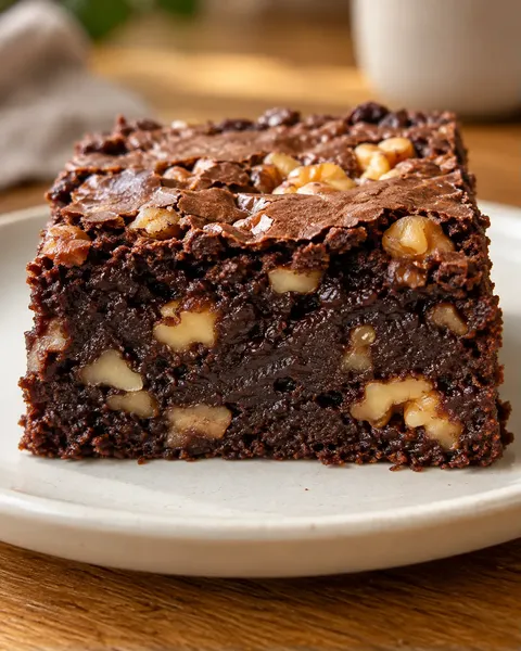 Brownies med kaffe och valnötter