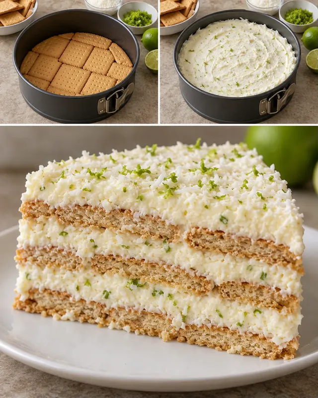 Kexkaka utan ugn med kokos och lime