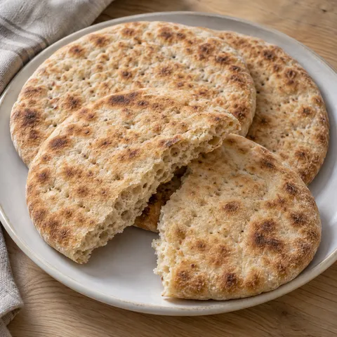 Hönökakor med bruna gräddningsfläckar och en bruten kaka som visar den mjuka mitten