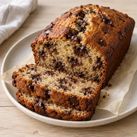 Banankaka med choklad
