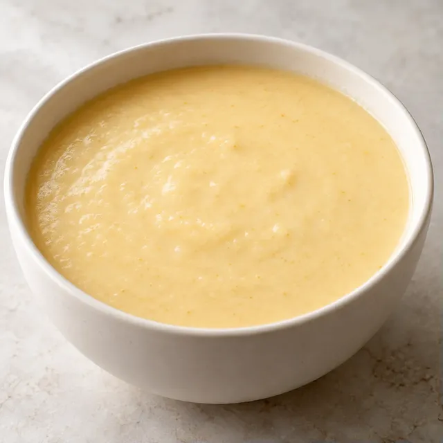 Krämig blomkålssoppa med cheddar