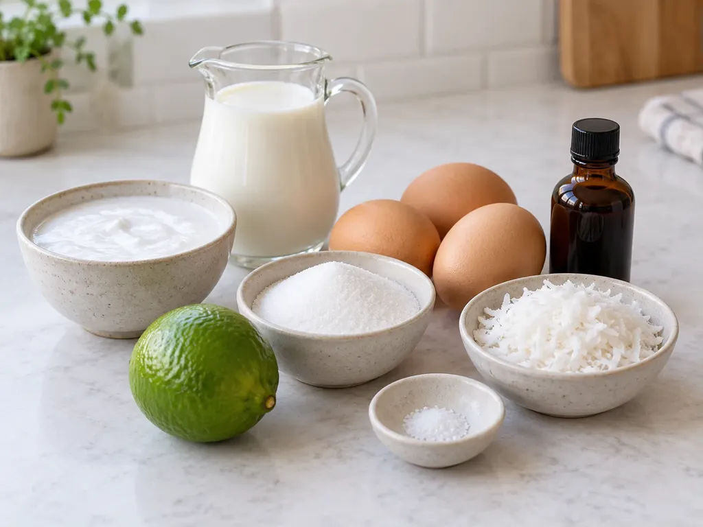 Ugnsbakad kokoskräm med lime