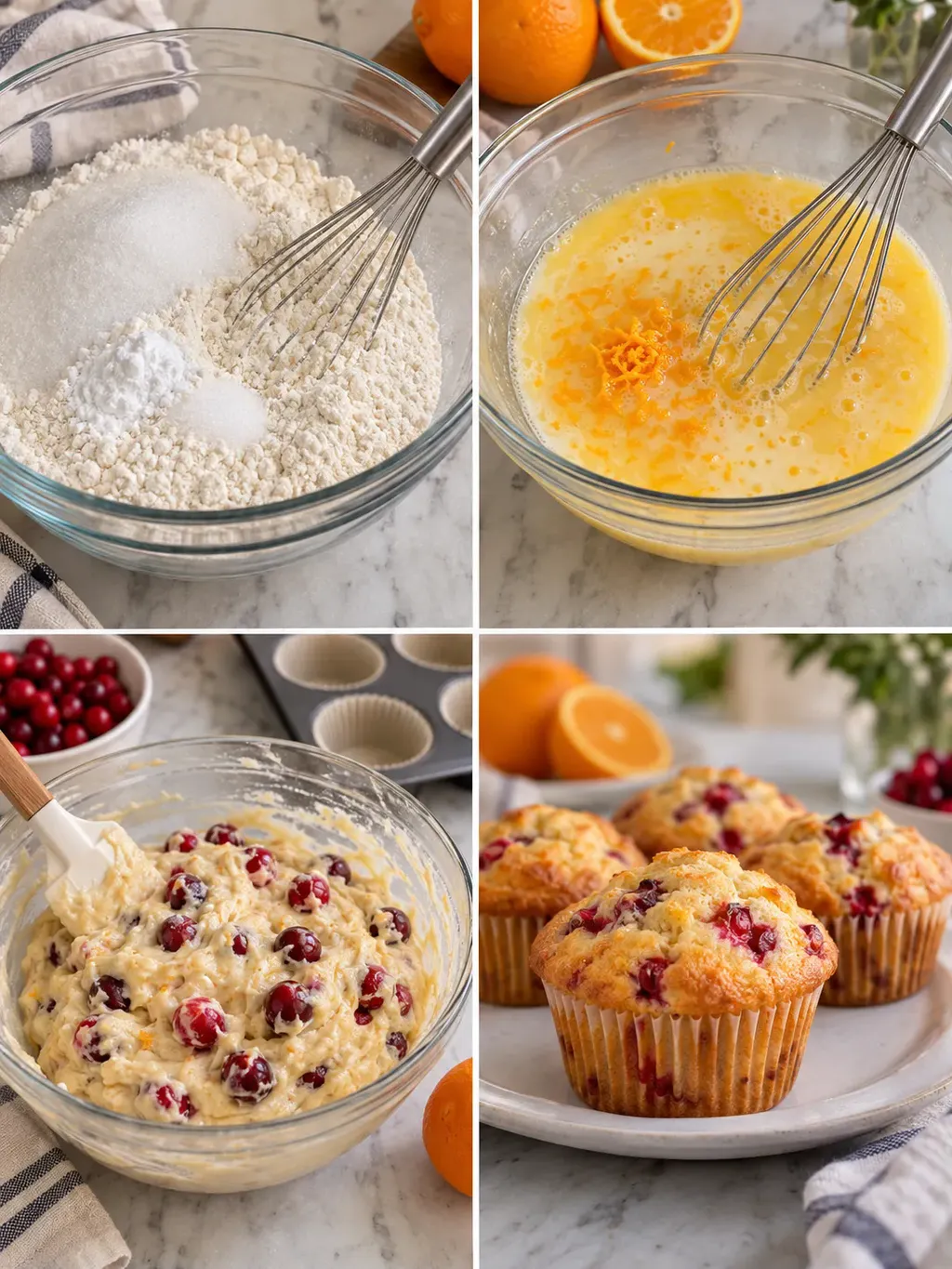 Apelsinmuffins med tranbär