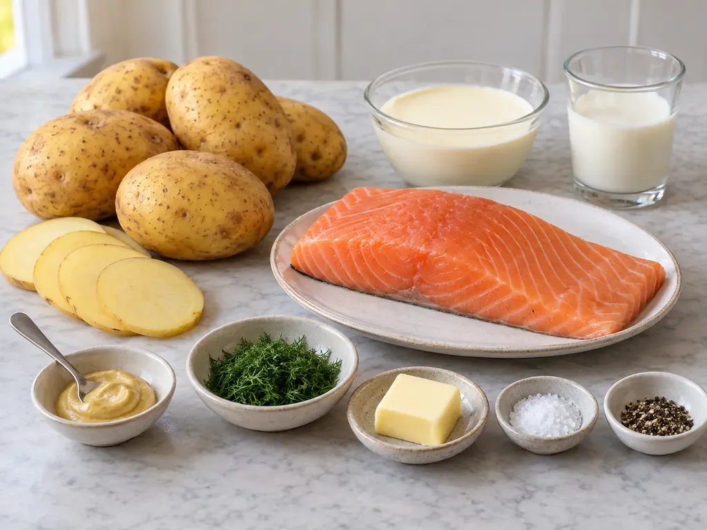 Lax- och potatisgratäng med dill