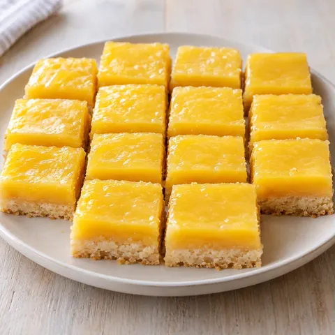 Citronrutor med mördegsbotten