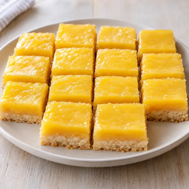 Citronrutor med mördegsbotten
