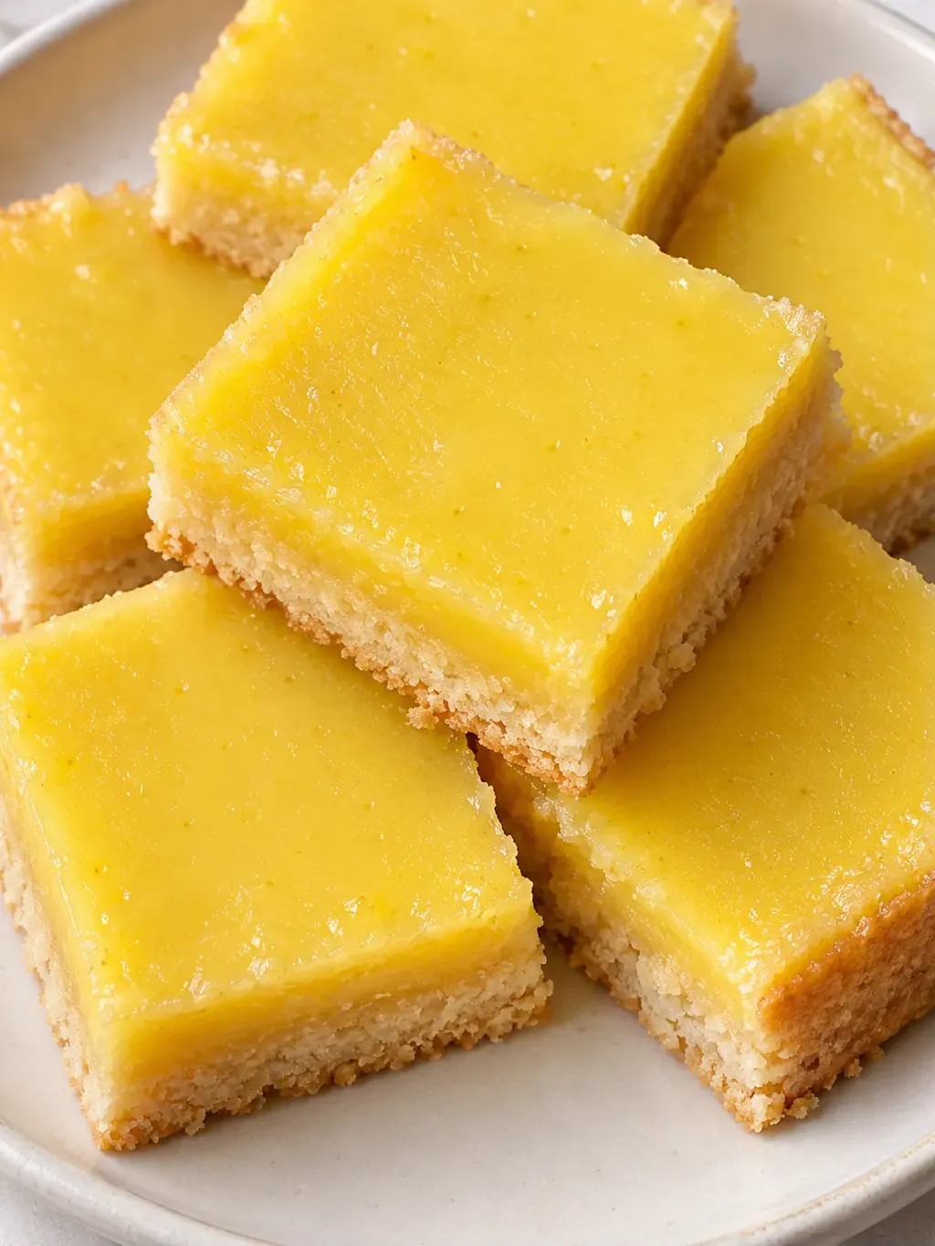 Citronrutor med mördegsbotten