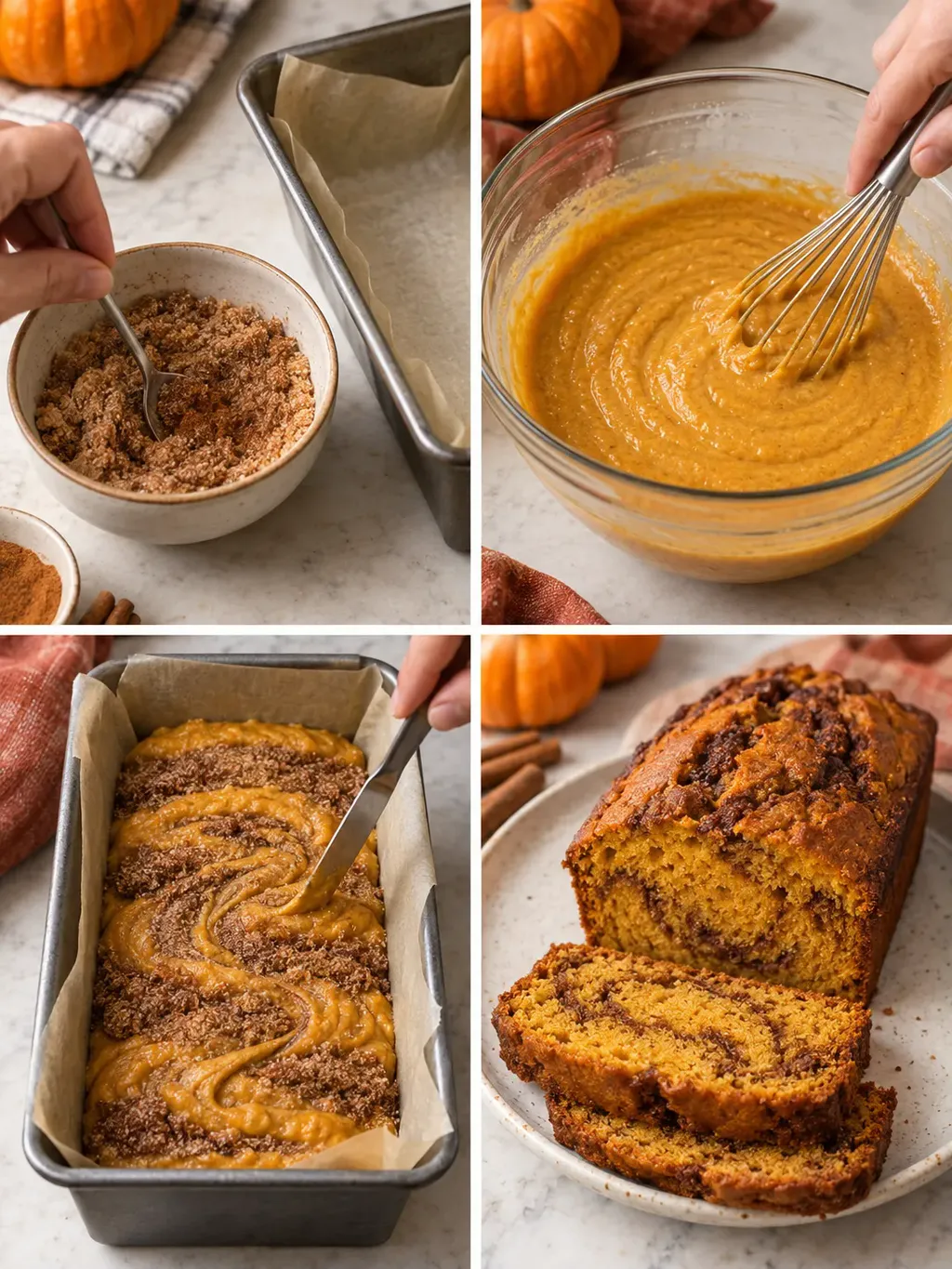 Pumpakaka med kanelslinga