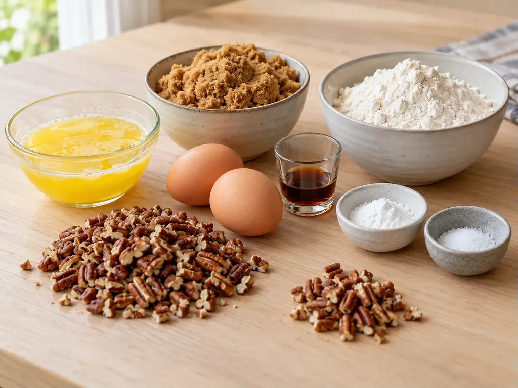 Blondies med farinsocker och pekannötter