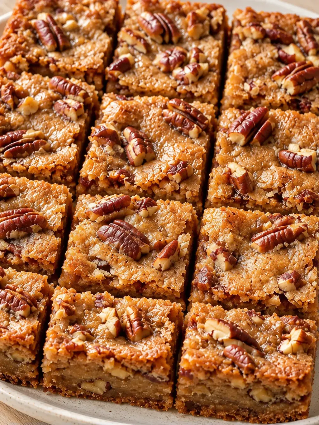 Blondies med farinsocker och pekannötter