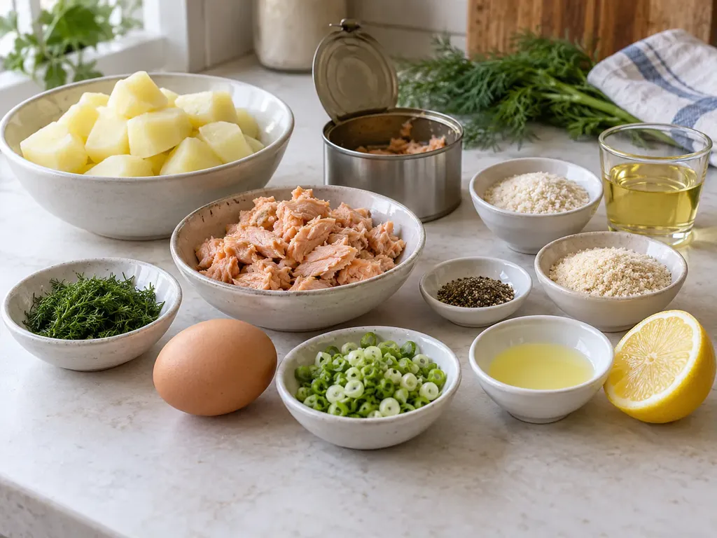 Lax- och potatisbiffar med dill