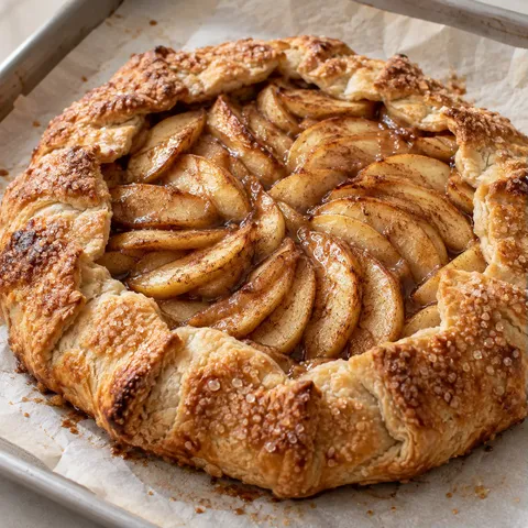 Rustik äppelgalette med kanel