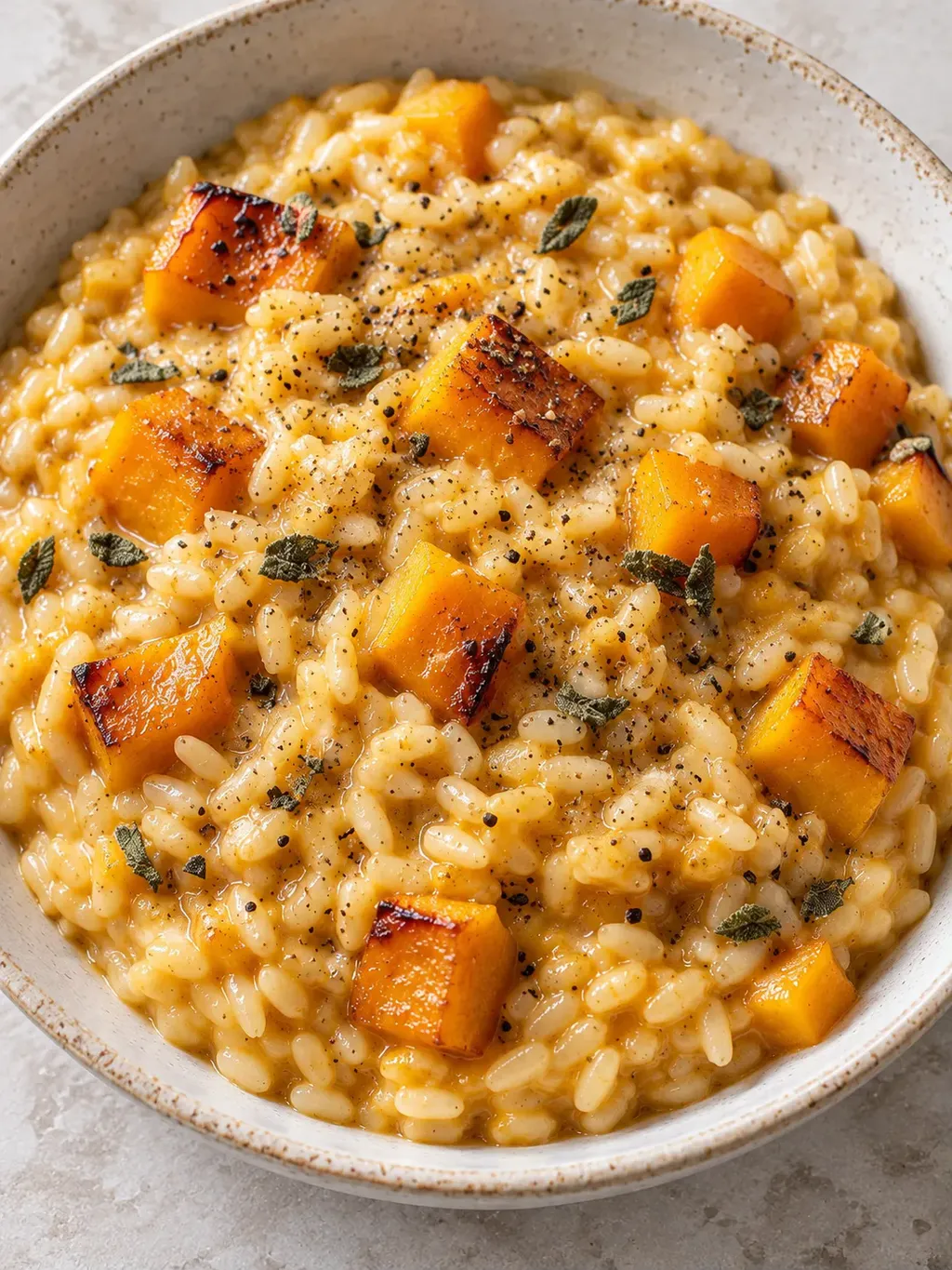 Risotto med rostad butternutpumpa
