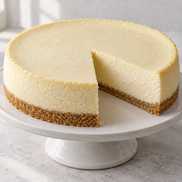 Vaniljcheesecake med gräddfil