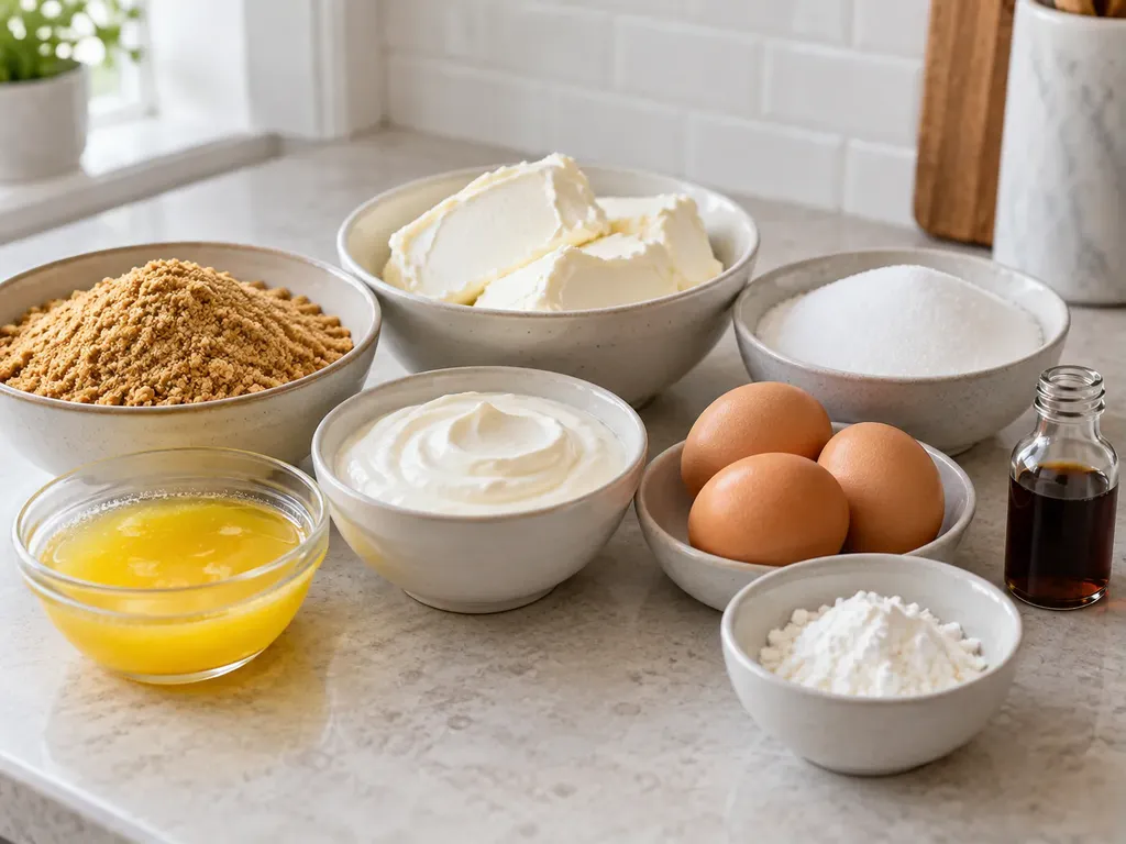 Vaniljcheesecake med gräddfil
