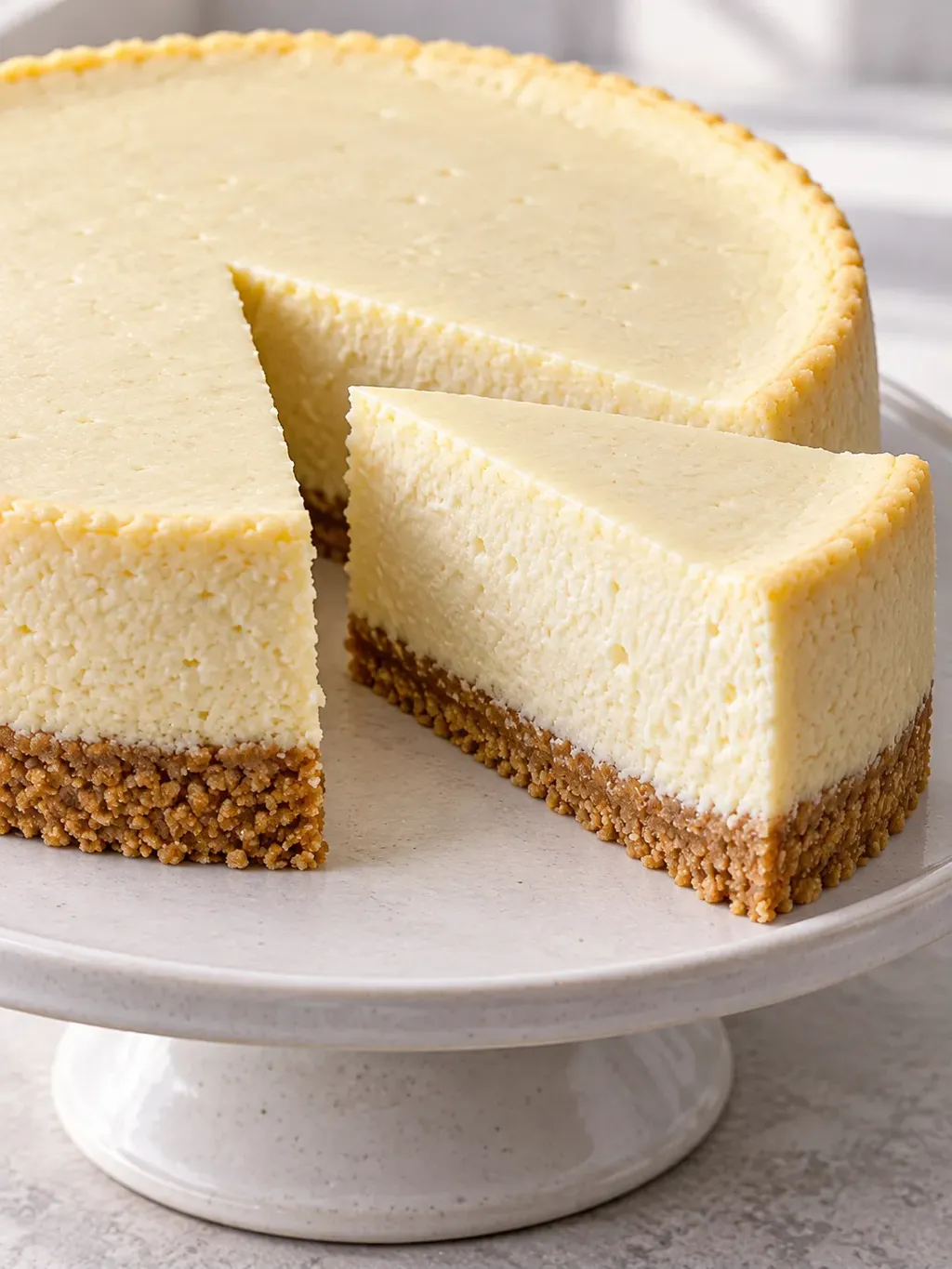 Vaniljcheesecake med gräddfil