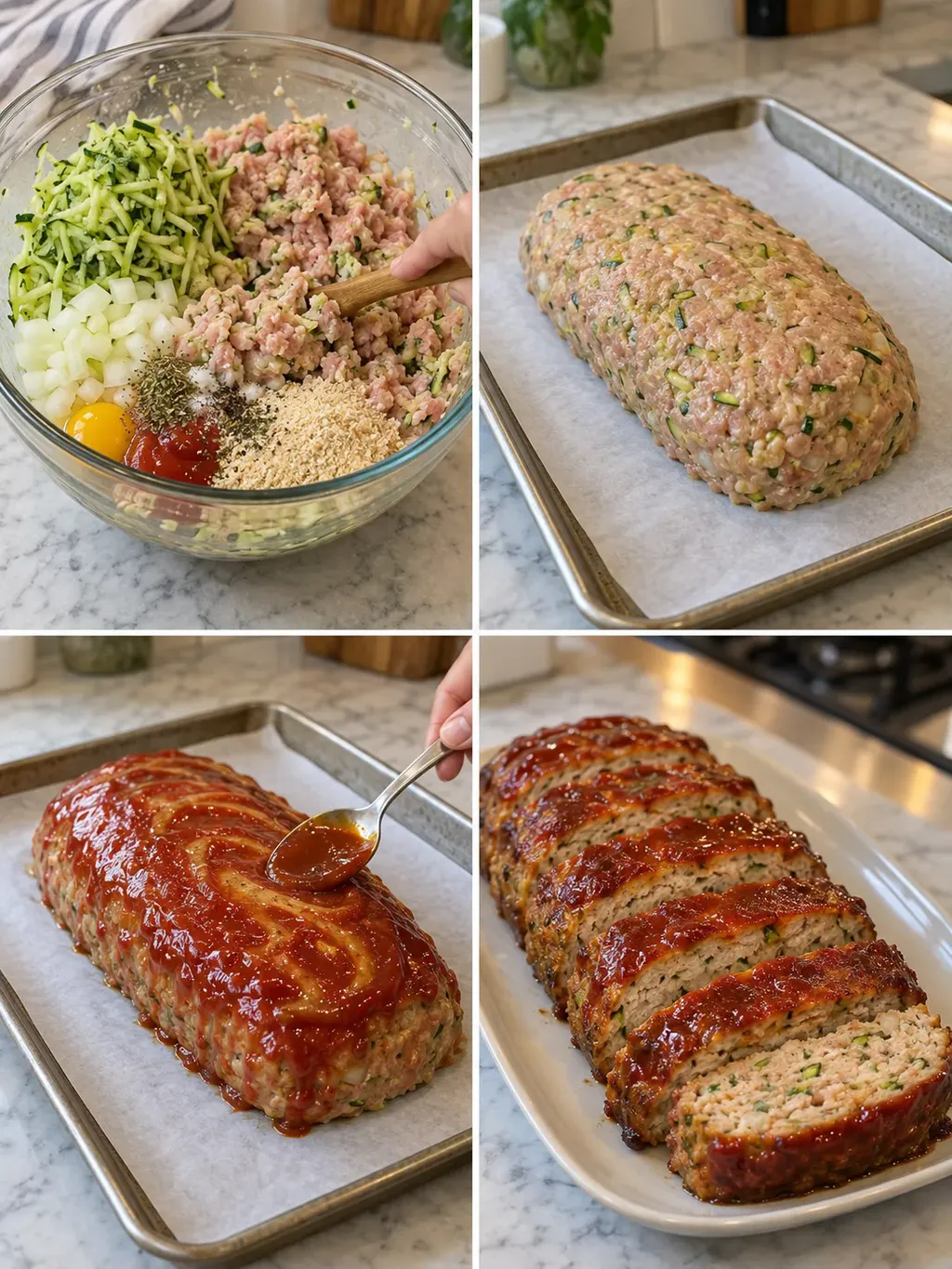 Kalkonfärslimpa med zucchini