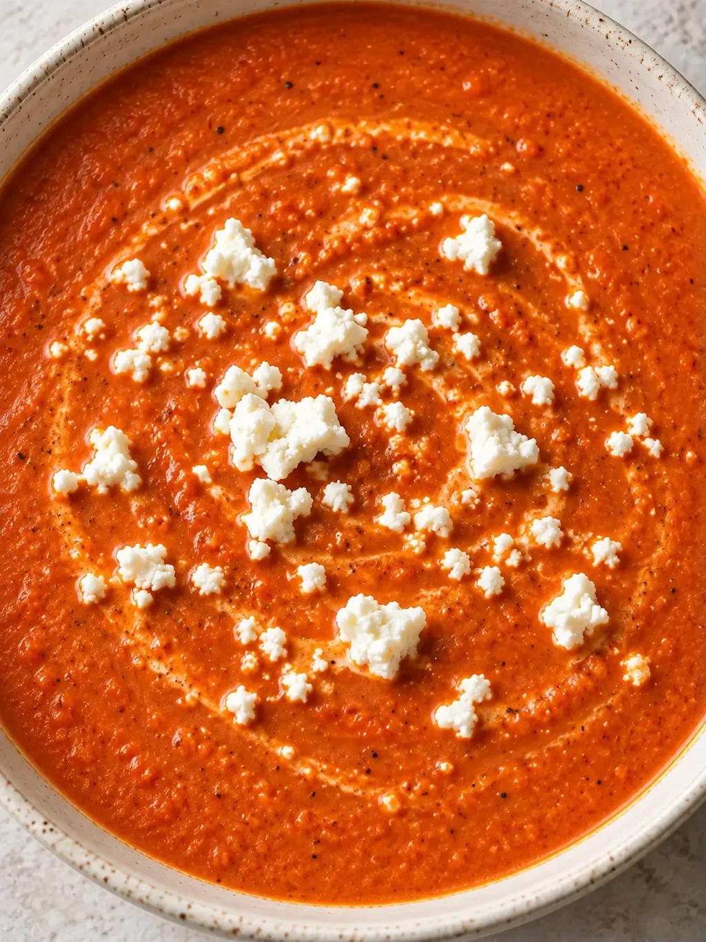 Rostad tomatsoppa med fetaost