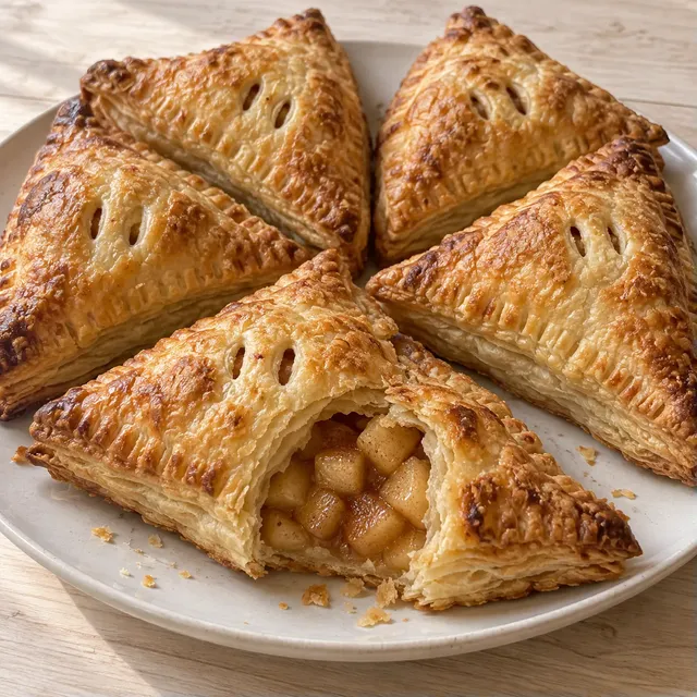 Äppelpiroger med kanel