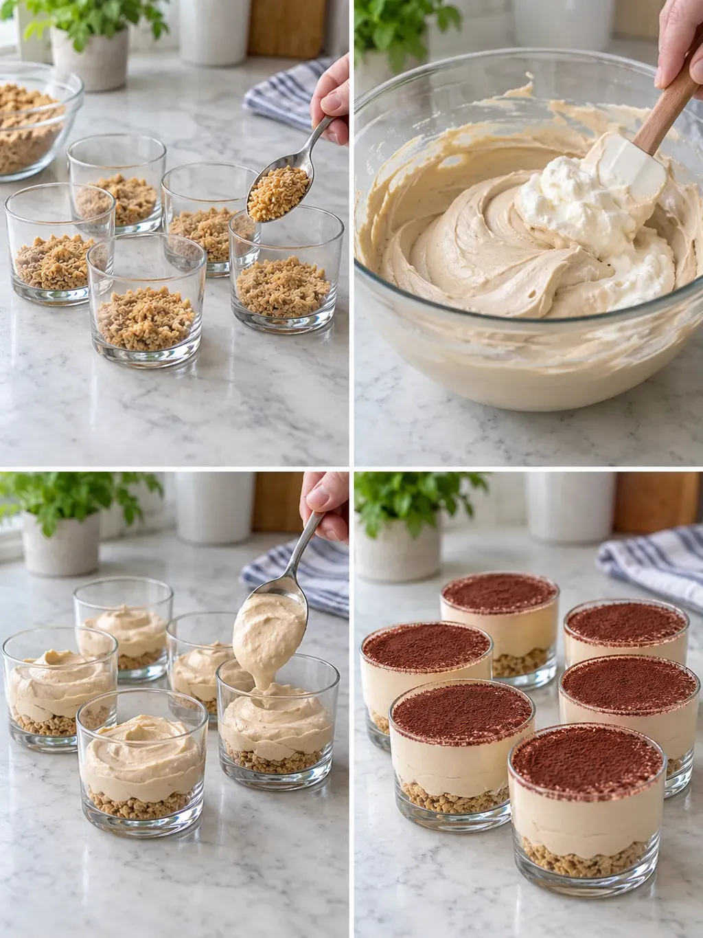 Kaffekräm med mascarpone i glas