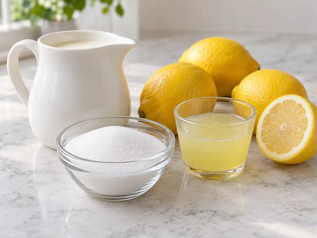 Len citronposset i glas