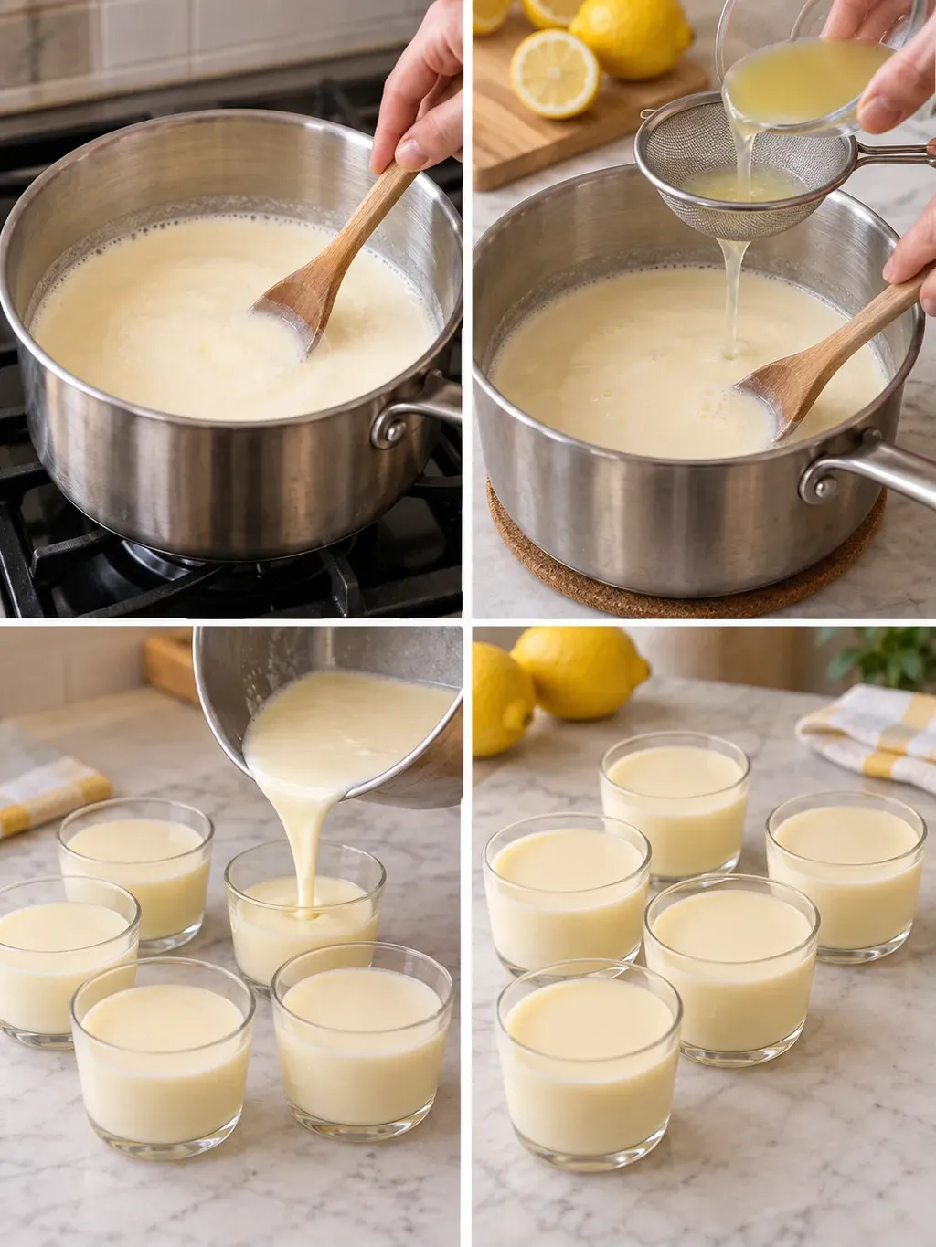 Len citronposset i glas