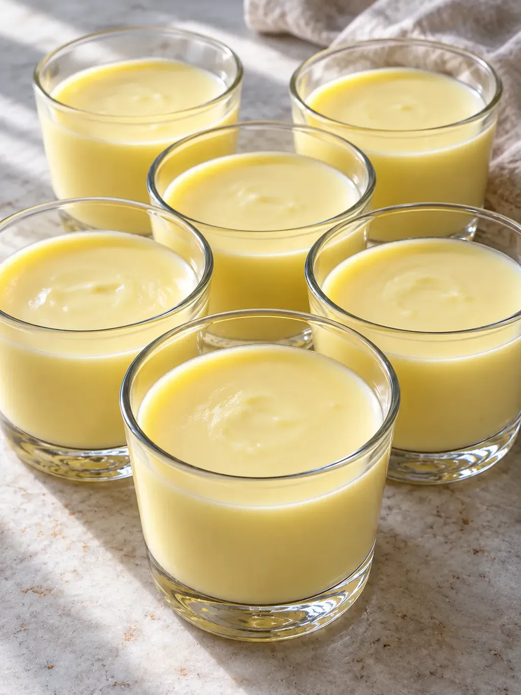 Len citronposset i glas