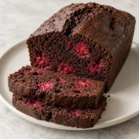 Chokladkaka med hallon