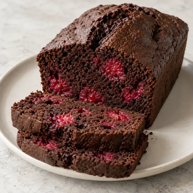 Chokladkaka med hallon