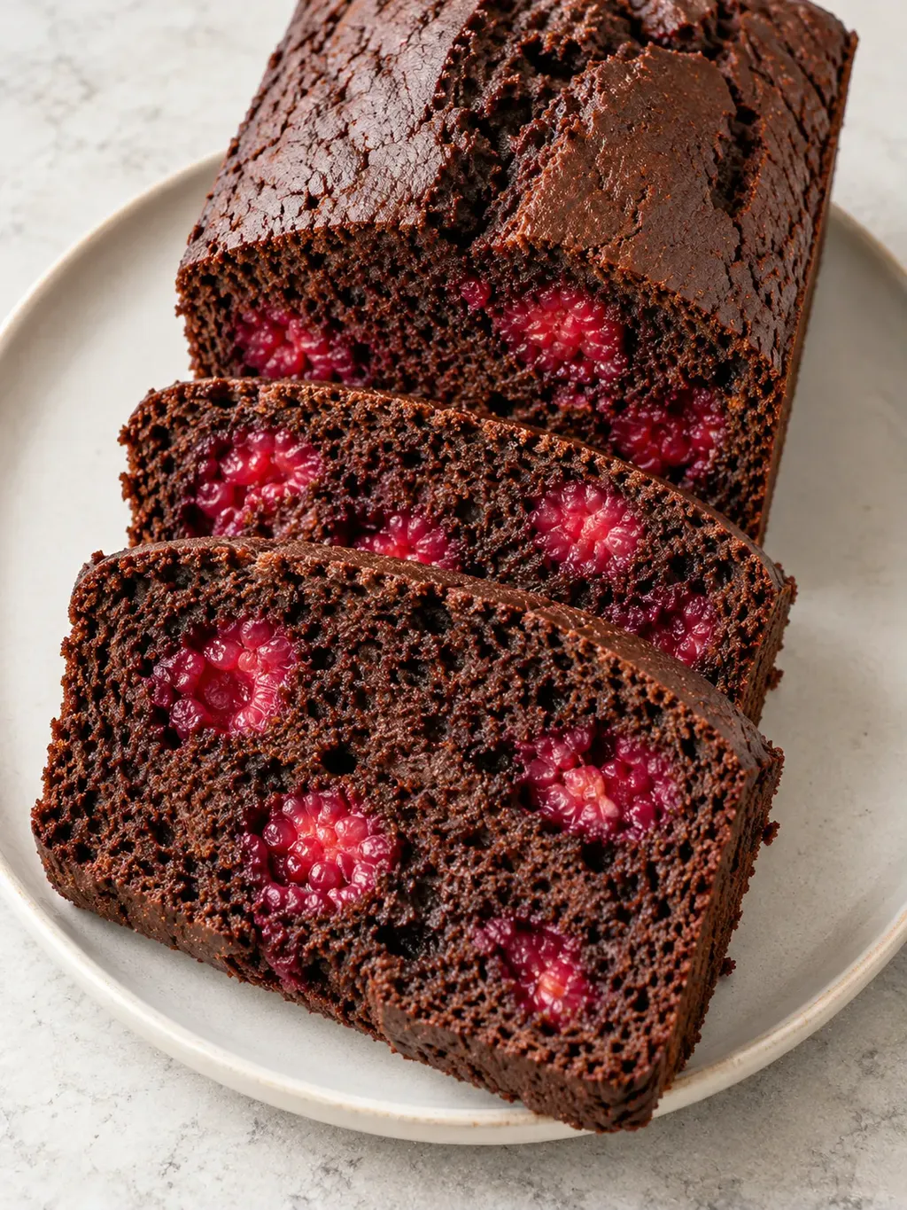 Chokladkaka med hallon