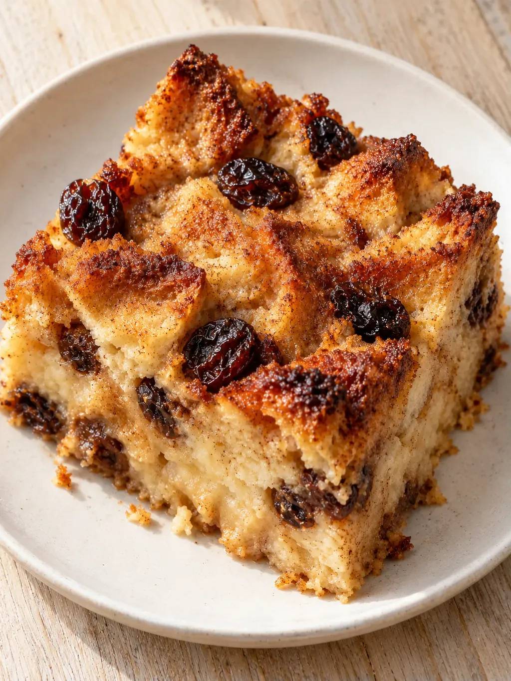 Brödpudding med kanel och russin